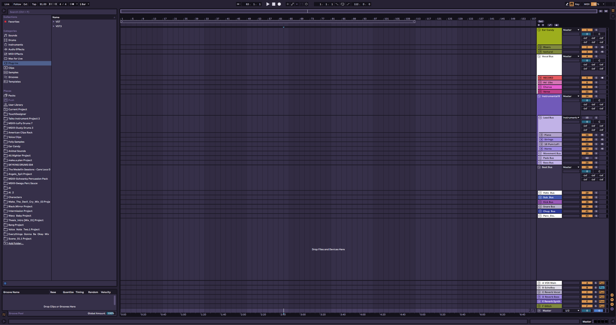 Ableton Live Template Project